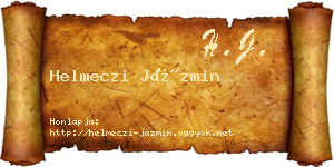 Helmeczi Jázmin névjegykártya